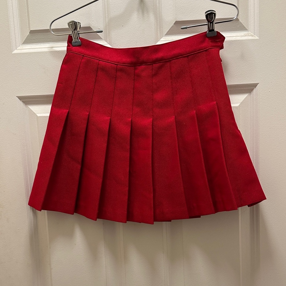 American Apparel Vibrant Red Mini Skirt